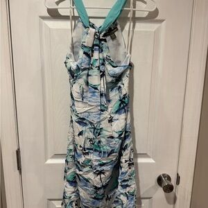 Tommy Bahama Tropical Print Halter Dress